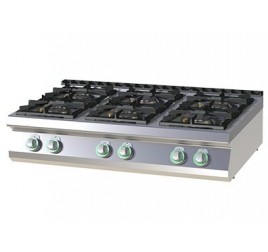 6 égőfejes RedFox asztali gáztűzhely